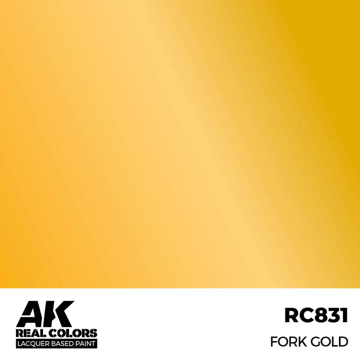 AK Interactive RC831 Real Colors Fork Gold Paint 17ml - A-Z Toy Hobby