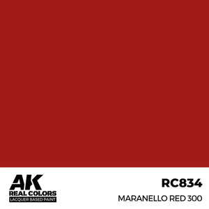 AK Interactive RC834 Real Colors Maranello Red 300 Paint 17ml - A-Z Toy Hobby