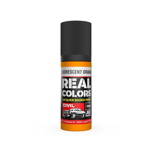 AK Interactive RC838 Real Colors Fluorescent Orange Paint 17ml - A-Z Toy Hobby