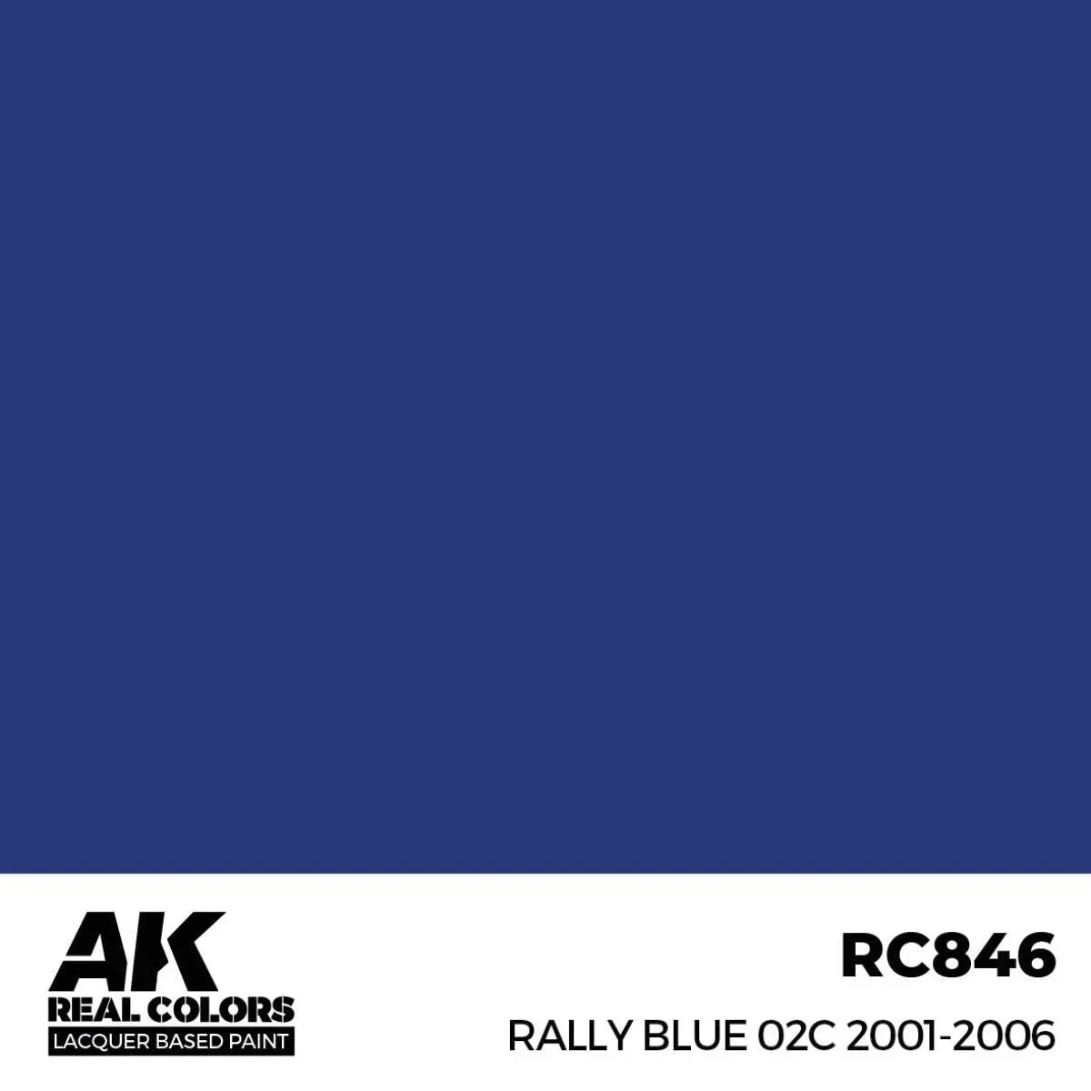 AK Interactive RC846 Real Colors Rally Blue 02C 2001-2006 Paint 17ml - A-Z Toy Hobby