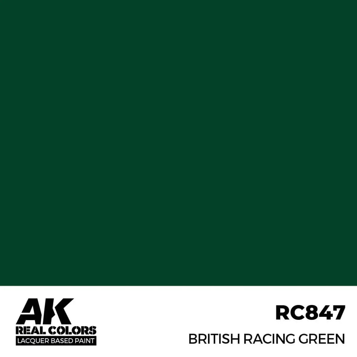AK Interactive RC847 Real Colors British Racing Green Paint 17ml - A-Z Toy Hobby