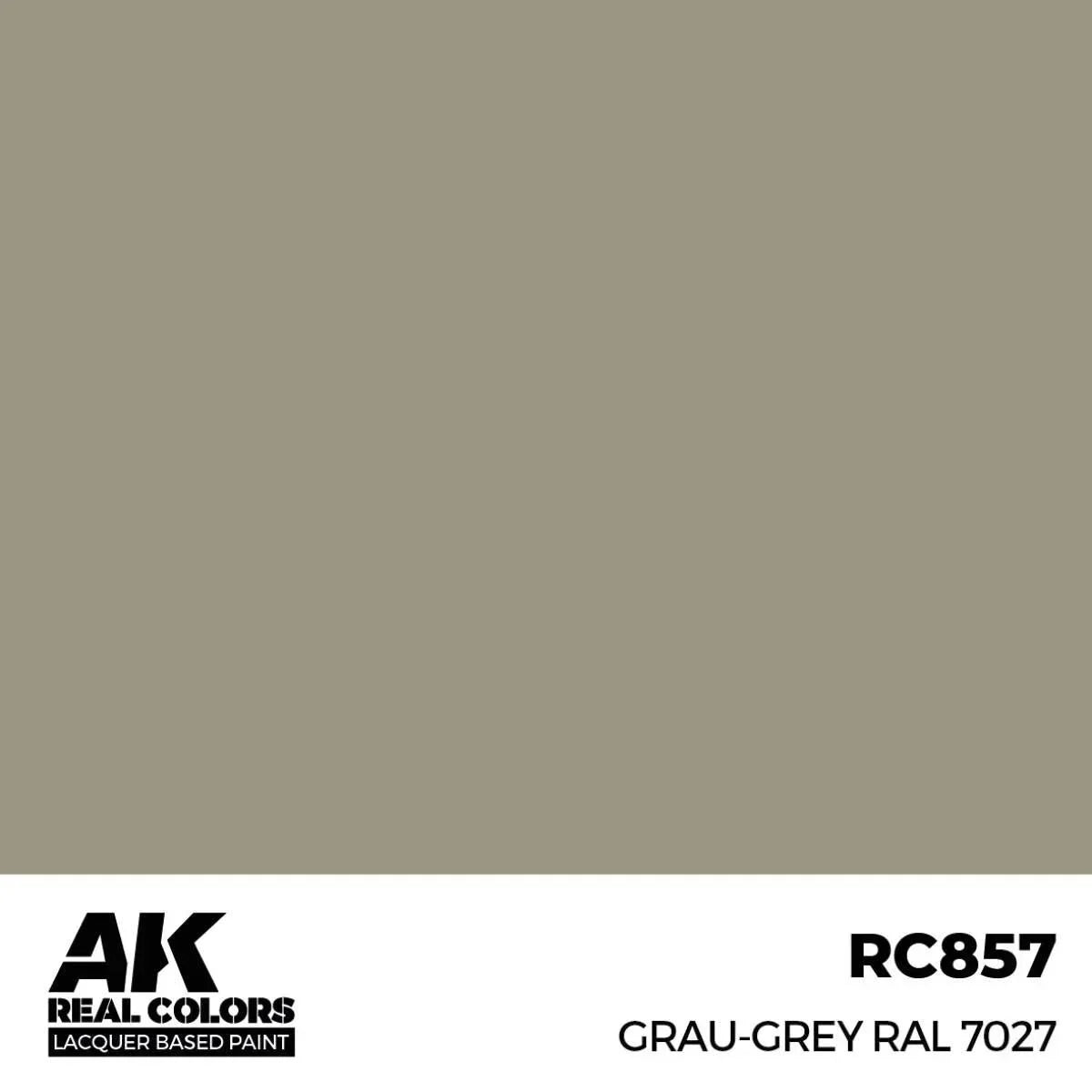 AK Interactive RC857 Real Colors Grau-Gray RAL 7027 Paint 17ml - A-Z Toy Hobby