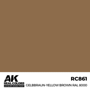 AK Interactive RC861 Real Colors Gelbbraun-Yellow Brown RAL 8000 Paint 17ml - A-Z Toy Hobby