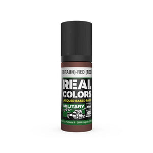 AK Interactive RC863 Real Colors Rot (Rotbraun)-Red (Red Brown) RAL 8013 Paint 17ml - A-Z Toy Hobby