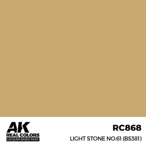 AK Interactive RC868 Real Colors Light Stone No.61 (BS381) Paint 17ml - A-Z Toy Hobby