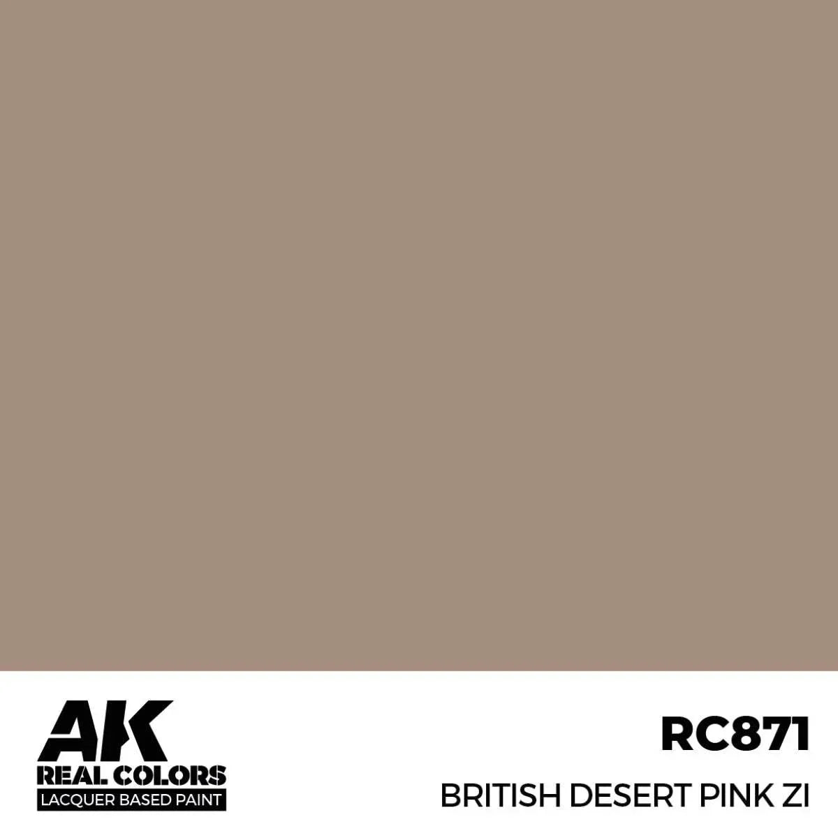 AK Interactive RC871 Real Colors British Desert Pink ZI Paint 17ml - A-Z Toy Hobby
