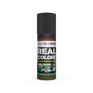 AK Interactive RC874 Real Colors S.C.C. No.2 Brown Paint 17ml - A-Z Toy Hobby