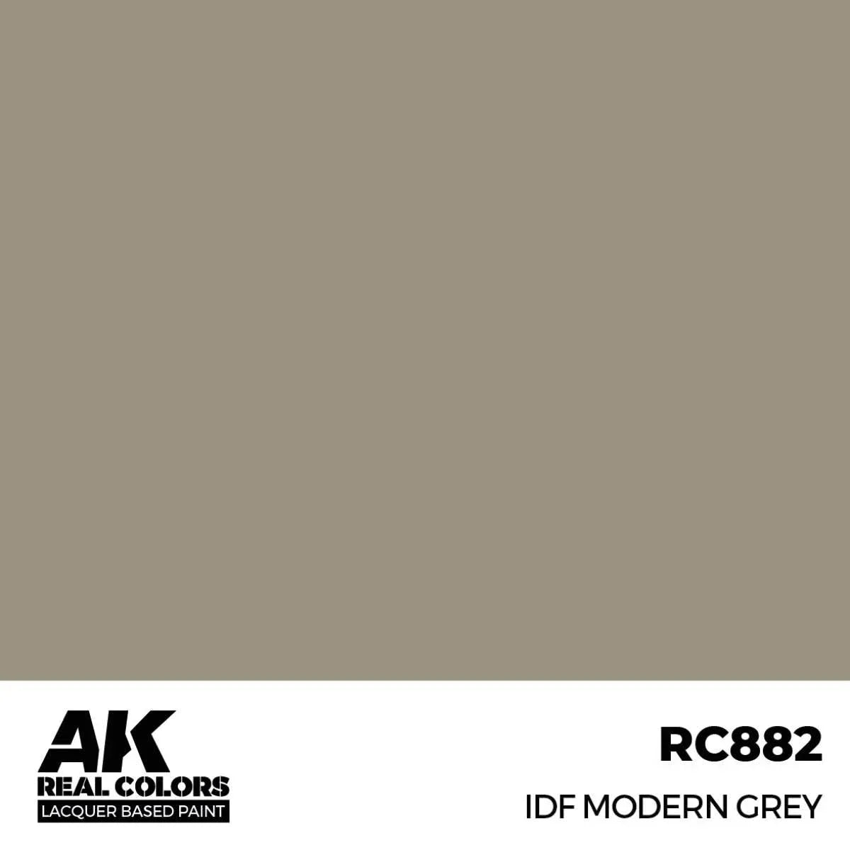 AK Interactive RC882 Real Colors IDF Modern Gray Paint 17ml - A-Z Toy Hobby