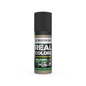 AK Interactive RC882 Real Colors IDF Modern Gray Paint 17ml - A-Z Toy Hobby