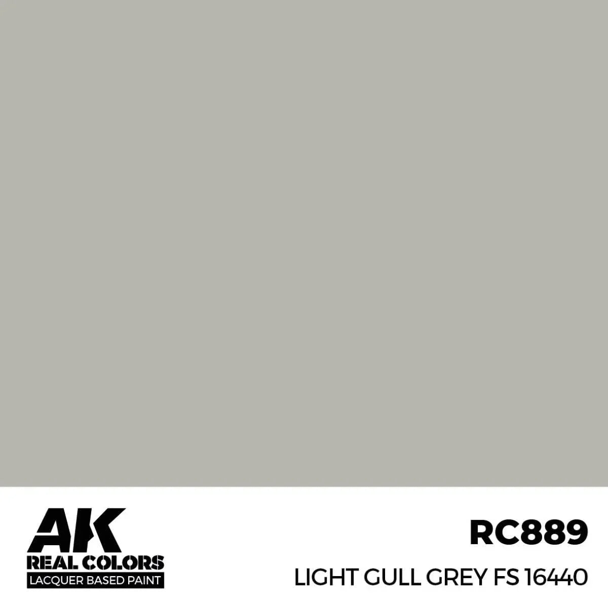 AK Interactive RC889 Real Colors Light Gull Gray FS 16440 Paint 17ml - A-Z Toy Hobby