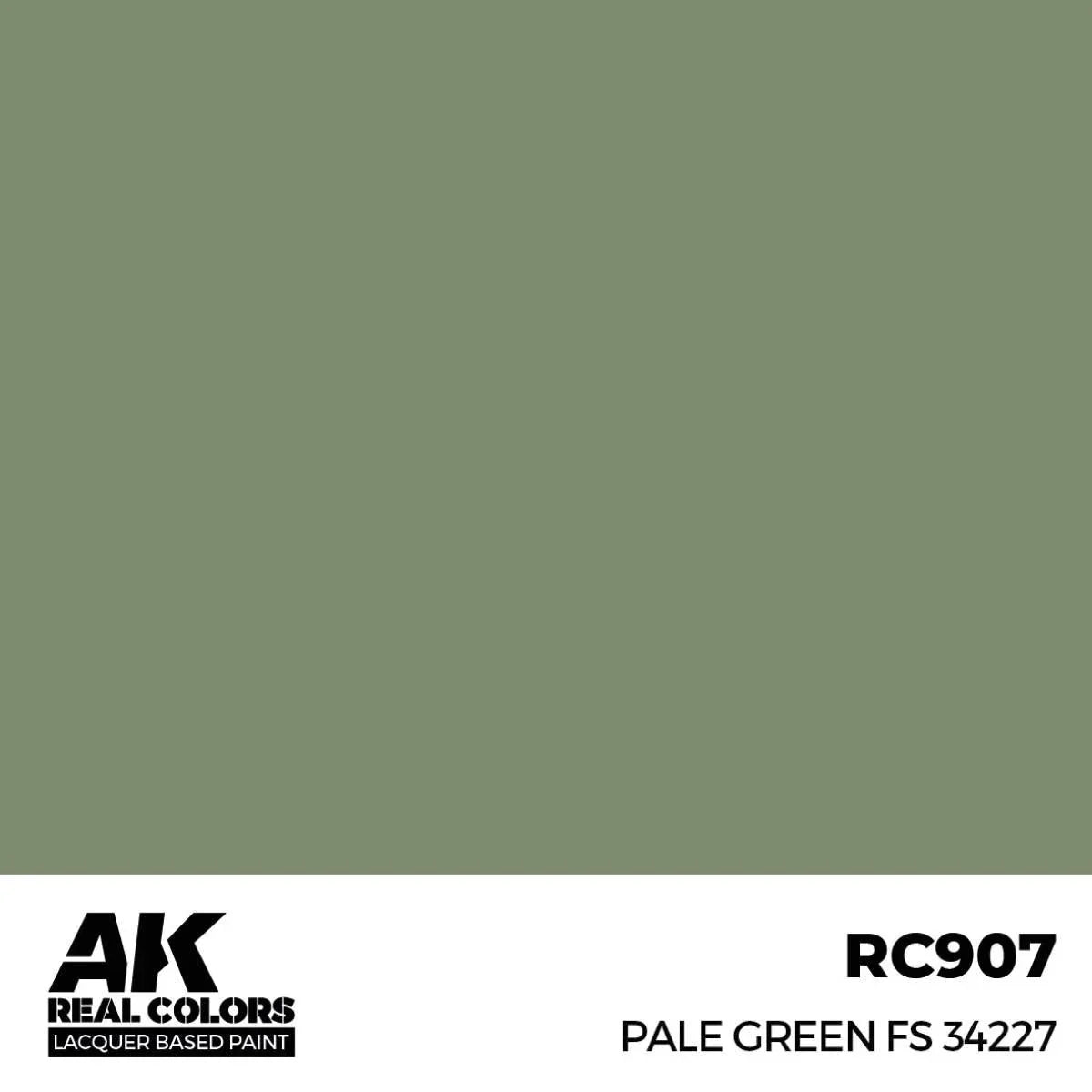 AK Interactive RC907 Real Colors Pale Green FS 34227 Paint 17ml - A-Z Toy Hobby