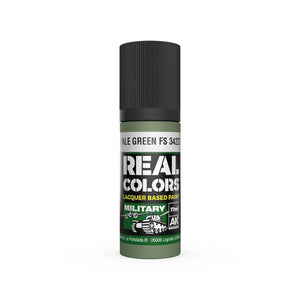 AK Interactive RC907 Real Colors Pale Green FS 34227 Paint 17ml - A-Z Toy Hobby