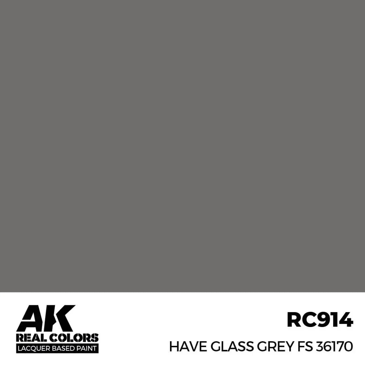 AK Interactive RC914 Real Colors Have Glass Grey FS 36170 Paint 17ml - A-Z Toy Hobby