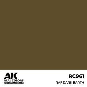 AK Interactive RC961 Real Colors RAF Dark Earth Paint 17ml - A-Z Toy Hobby