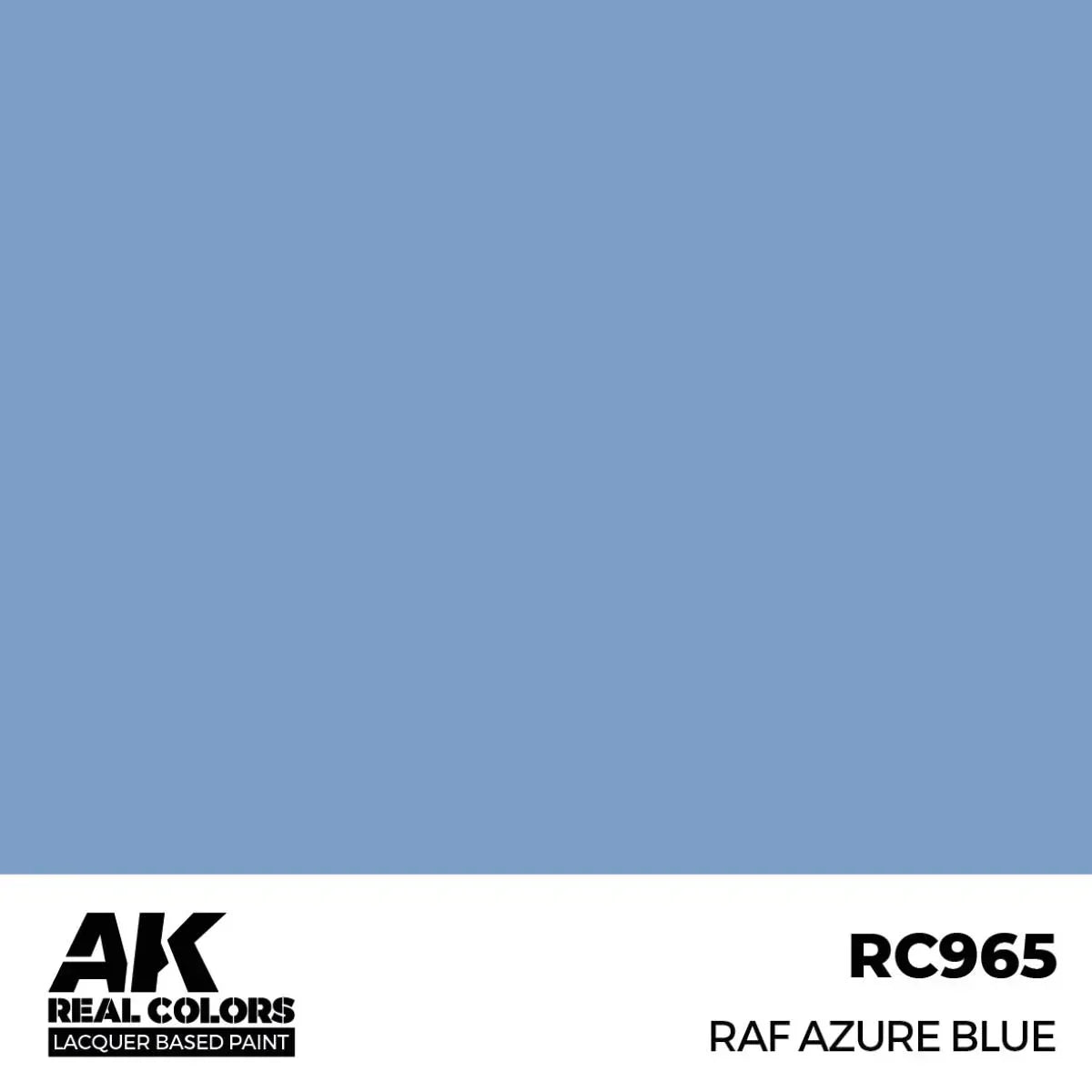 AK Interactive RC965 Real Colors RAF Azure Blue Paint 17ml - A-Z Toy Hobby