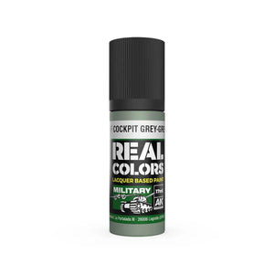 AK Interactive RC967 Real Colors RAF Cockpit Grey-Green Paint 17ml - A-Z Toy Hobby