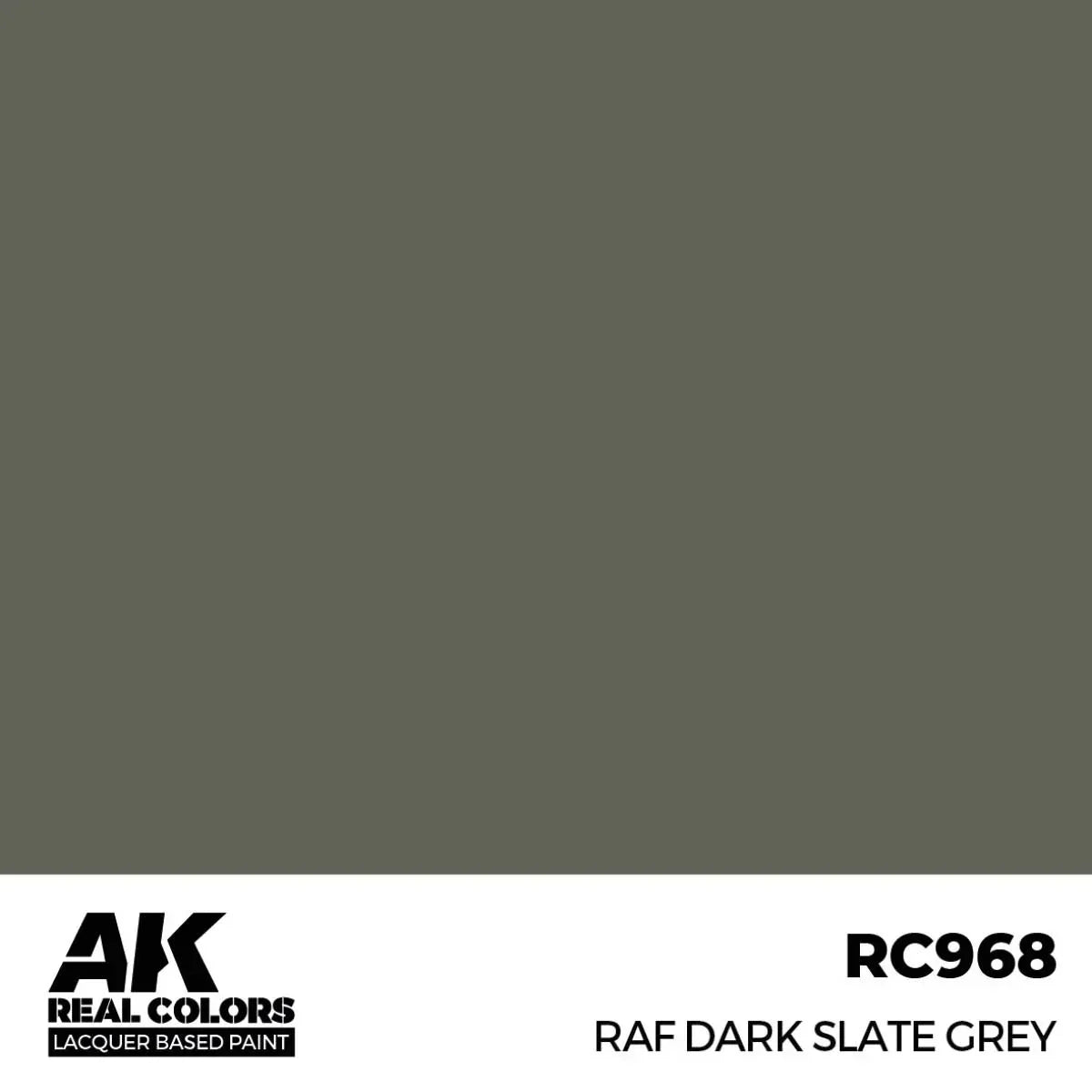 AK Interactive RC968 Real Colors RAF Dark Slate Grey Paint 17ml - A-Z Toy Hobby