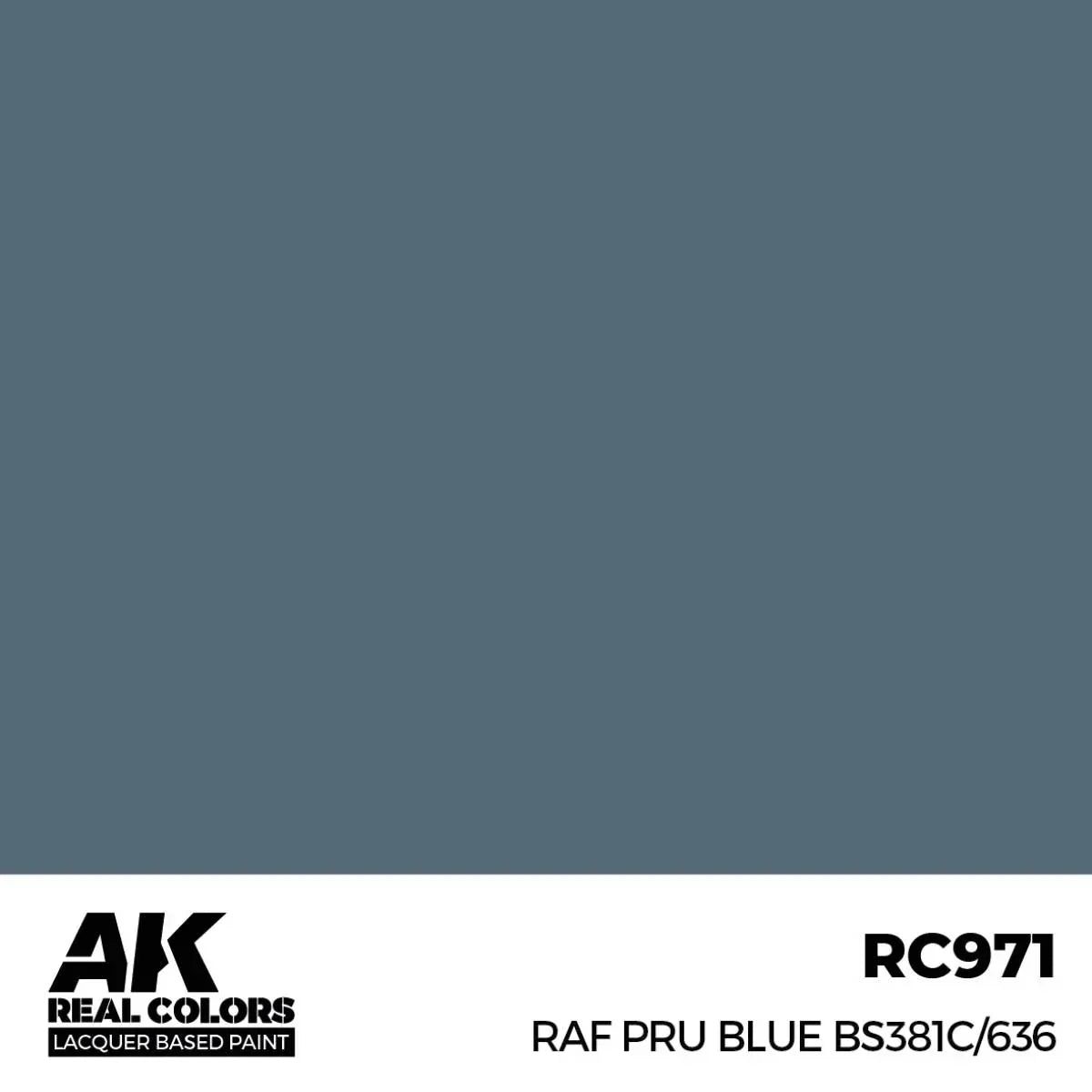 AK Interactive RC971 Real Colors RAF PRU Blue BS381C/636 Paint 17ml - A-Z Toy Hobby