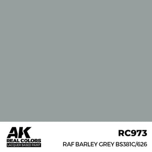 AK Interactive RC973 Real Colors RAF Barley Grey BS381C/626 Paint 17ml - A-Z Toy Hobby