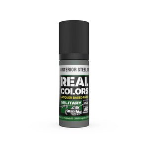 AK Interactive RC979 Real Colors A-14 Interior Steel Grey Paint 17ml - A-Z Toy Hobby