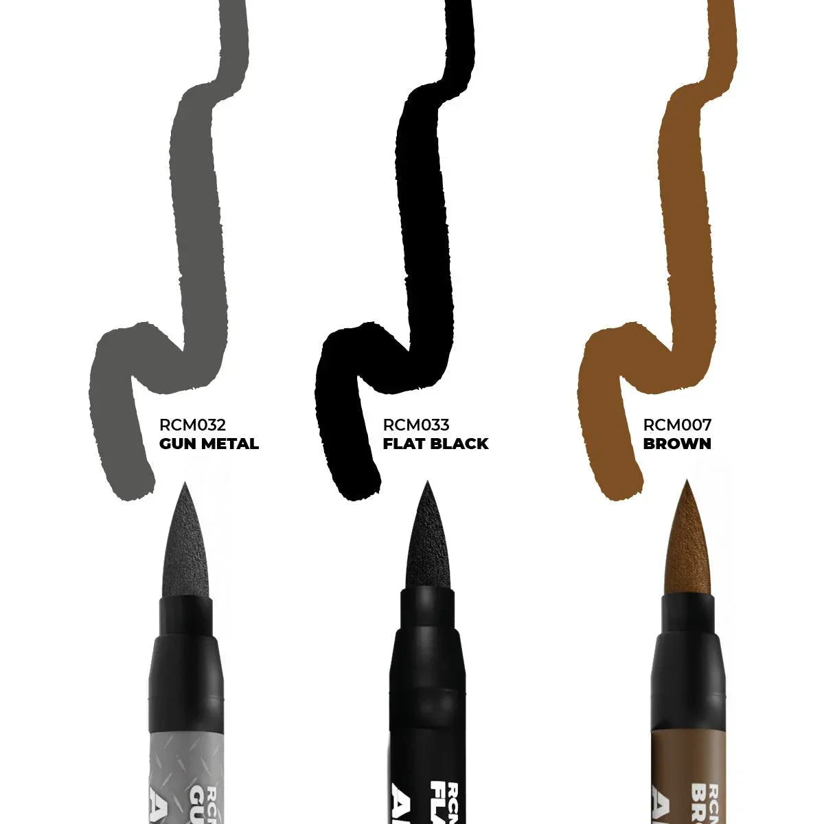 AK Interactive RCM103 RC Markers Set - Weapons (3pcs) - A-Z Toy Hobby