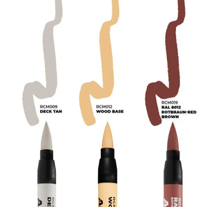 AK Interactive RCM104 RC Markers Set - Ships and Decks (3pcs) - A-Z Toy Hobby