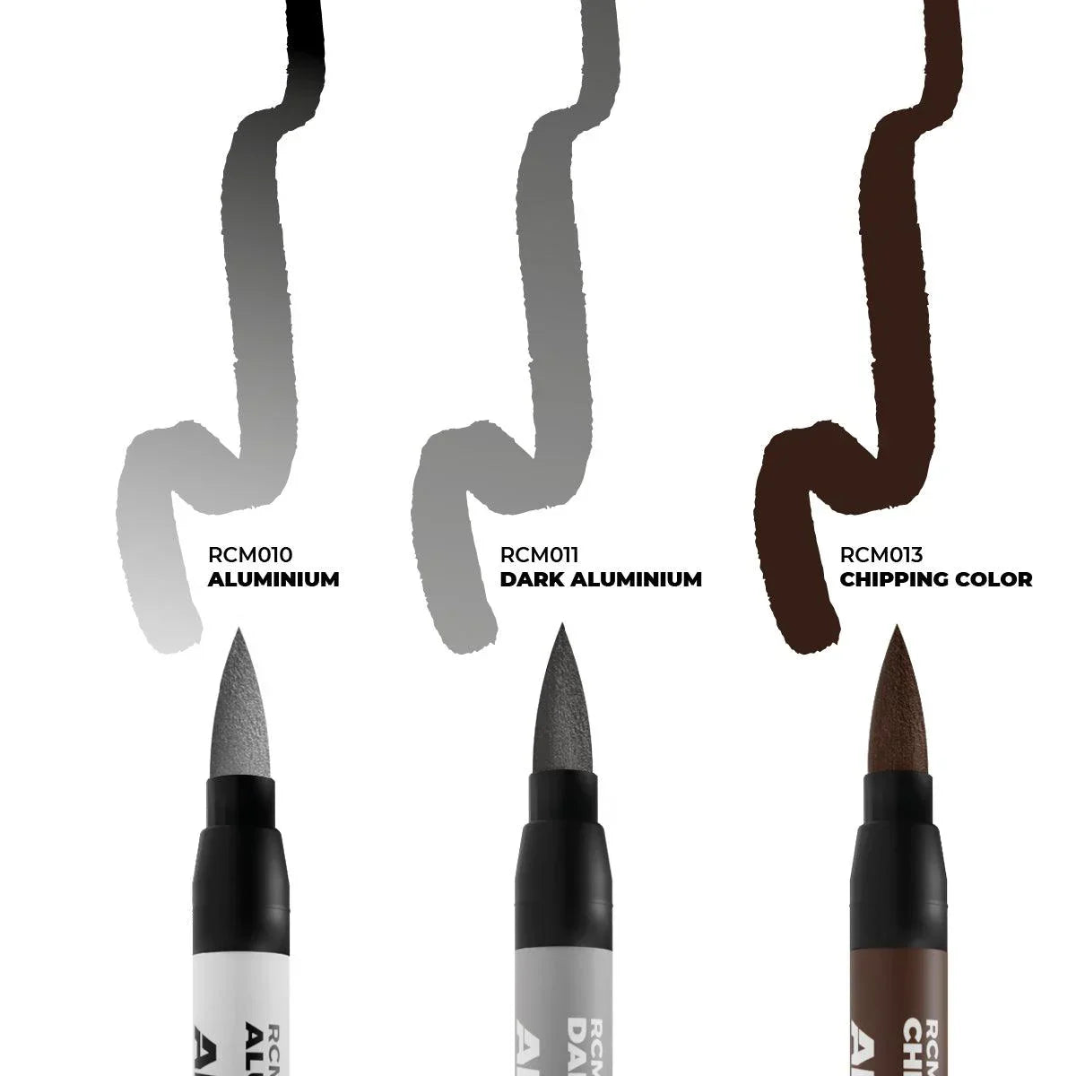 AK Interactive RCM105 RC Markers Set - Chipping (3pcs) - A-Z Toy Hobby