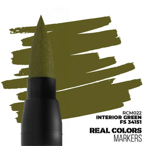AK Interactive RCM022 RC Markers Interior Green FS 34151 - A-Z Toy Hobby