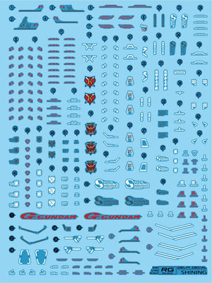 Delpi Water Decal For RG Shining - A-Z Toy Hobby