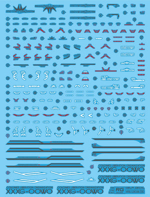 Delpi Water Decal For RG Wing Zero - A-Z Toy Hobby