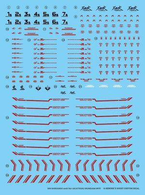 G-Rework Water Decal For RG Shiranui - A-Z Toy Hobby