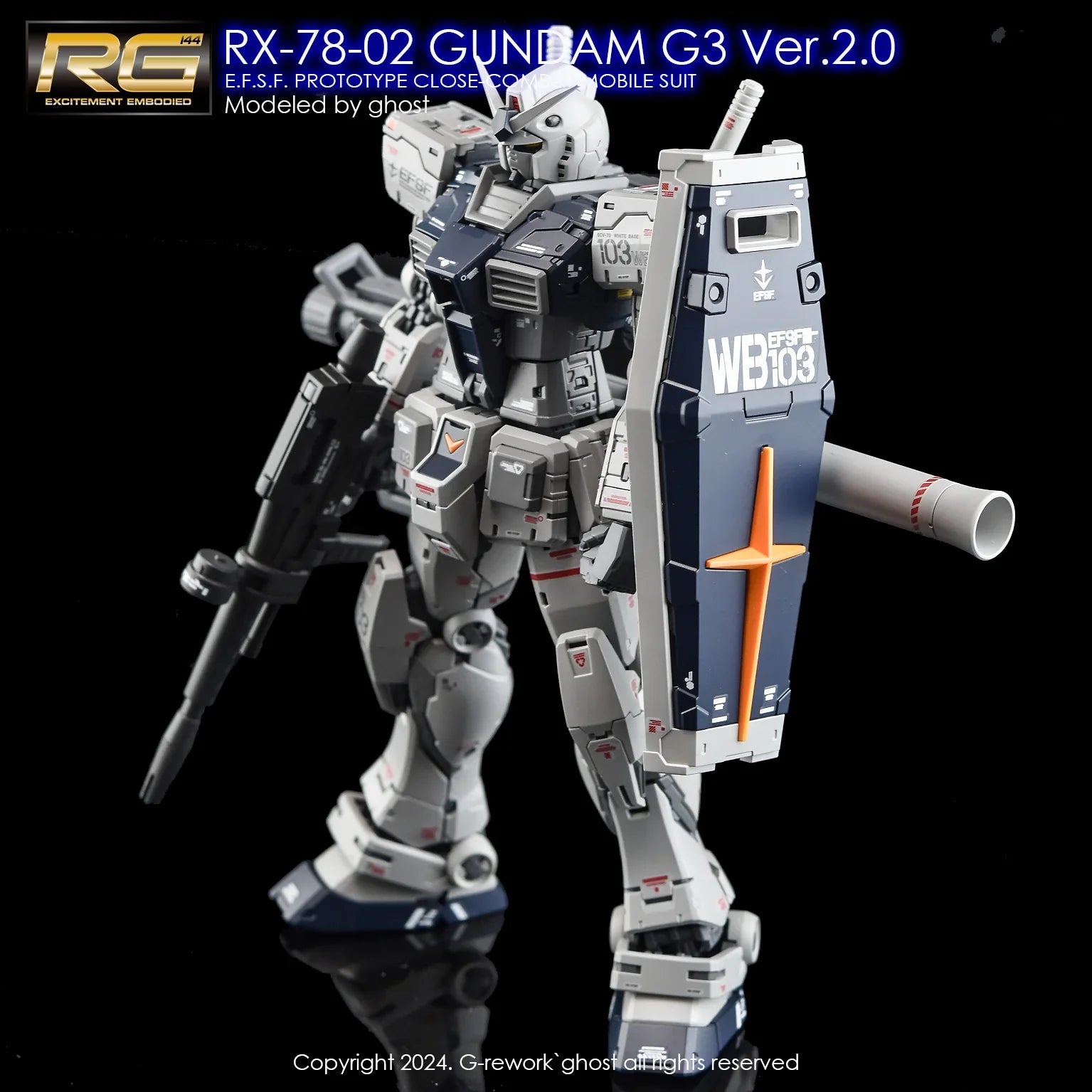 G-Rework Water Decal For RG RX-78-2 2.0 G3 Ver. - A-Z Toy Hobby