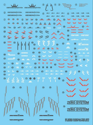 G-Rework Water Decal For RG Wing Zero - A-Z Toy Hobby