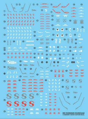 G-Rework Water Decal For RG Shining Gundam - A-Z Toy Hobby