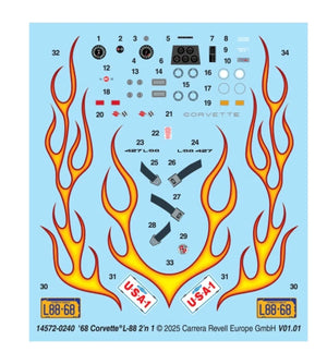 Revell 1968 Corvette L/88 Convertible 1/25 Model Kit - A-Z Toy Hobby