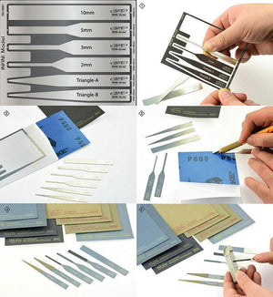 Infini Model Premium Ultra Precision Sanding Sheet of Sticker Type Set (400-7000) (8pcs) IPM-0000S - A-Z Toy Hobby