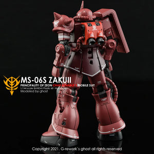 G-Rework Water Decal For HG GTO Char's Zaku II - A-Z Toy Hobby