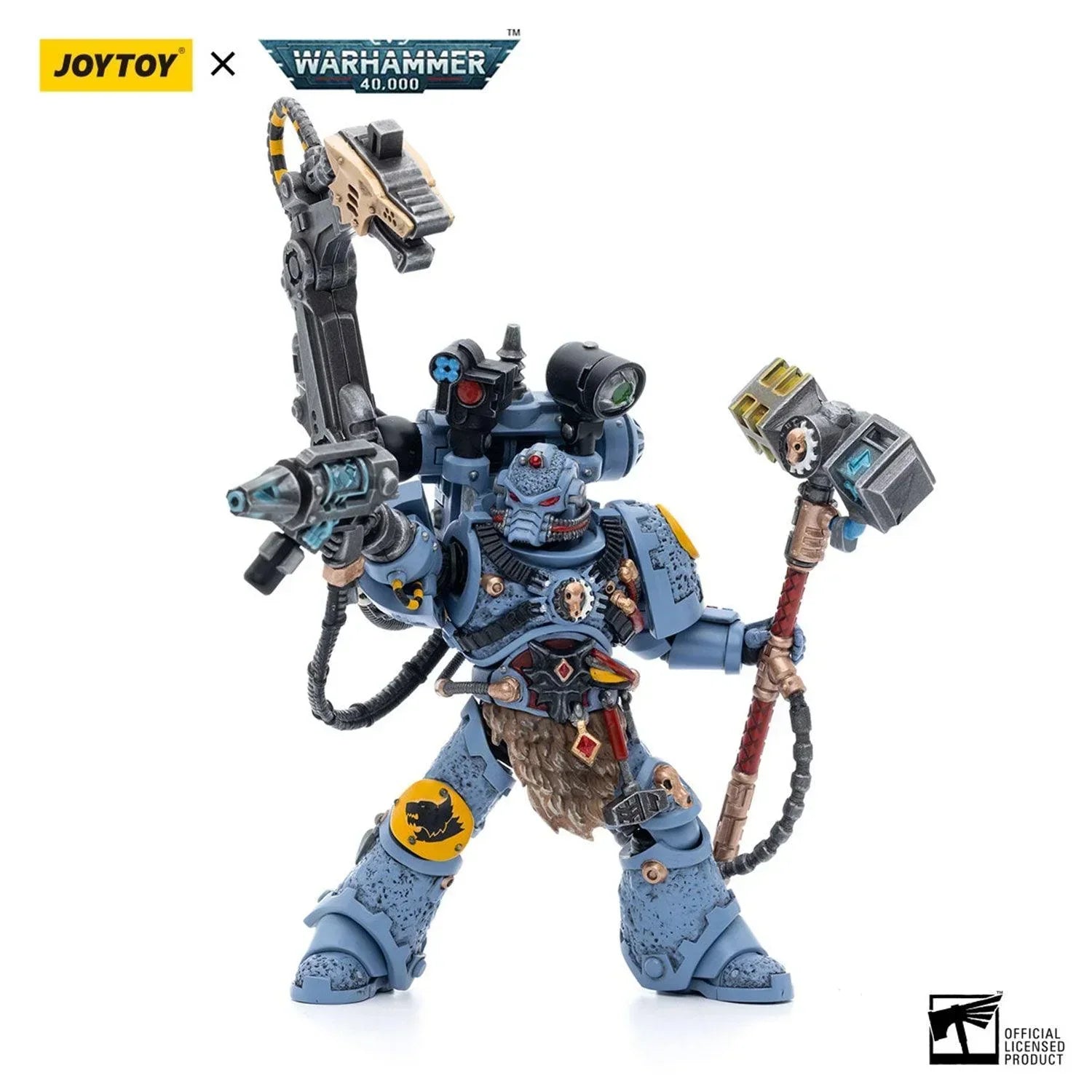 Joy Toy Warhammer 40K Space Wolves Iron Priest Jorin Fellhammer 1/18 Action Figure - A-Z Toy Hobby