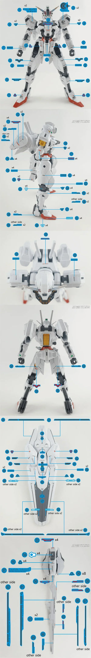 Delpi Water Decal For HG Calibarn - A-Z Toy Hobby