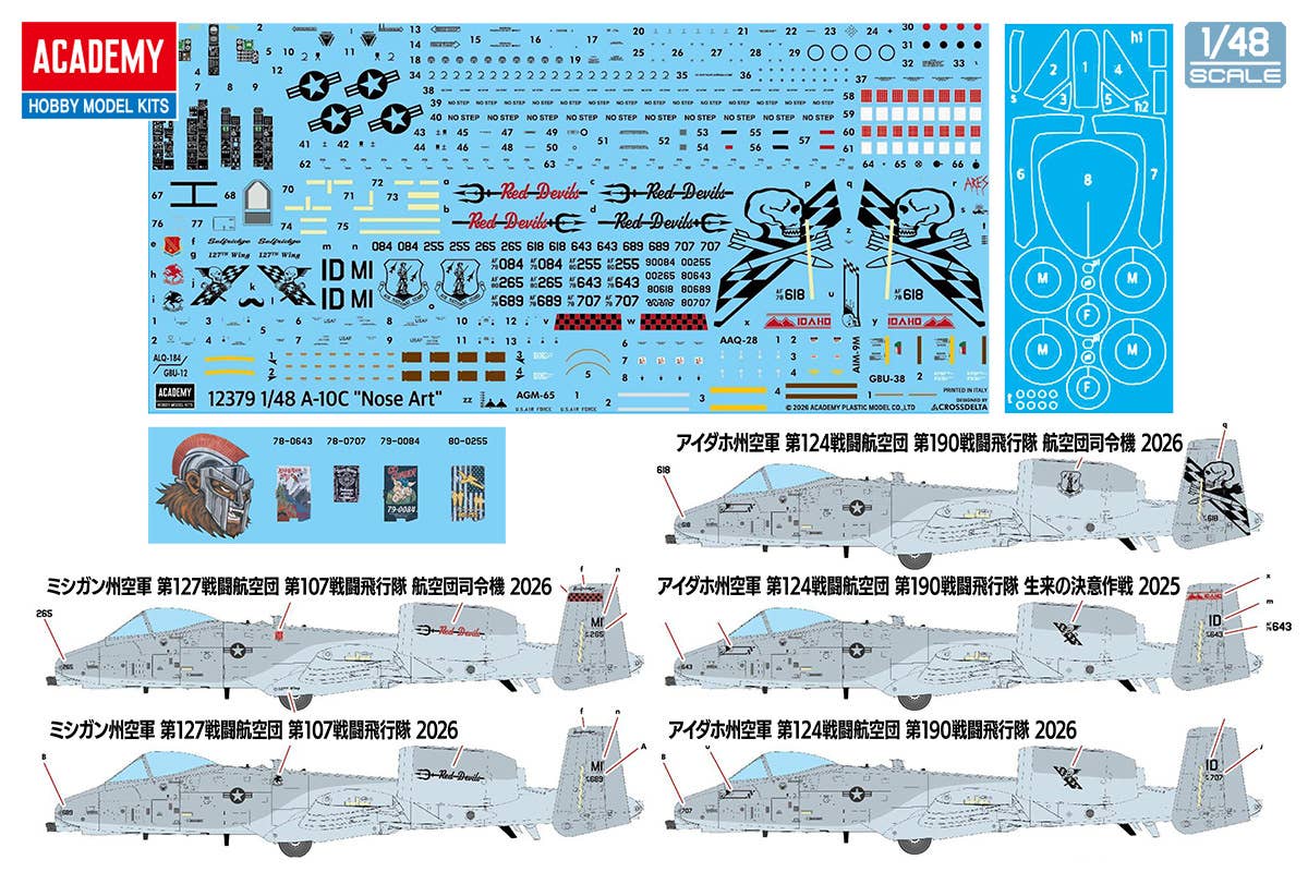Academy 12379 A-10C Thunderbolt II Nose Art 1/48 Model Kit