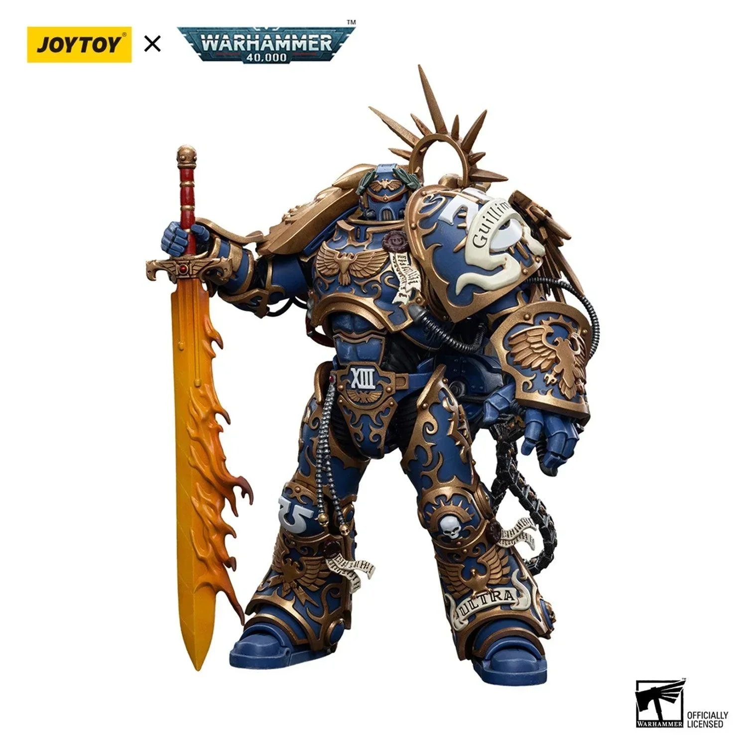 JoyToy Warhammer 40K: Roboute Guilliman Ultramarines Primarch – Action Figure 1:18 Collezionabile