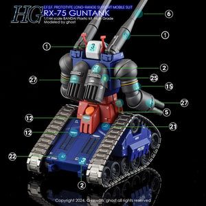 G-Rework Water Decal For HG Guntank - A-Z Toy Hobby