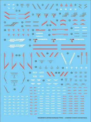 G-Rework Water Decal For HG Infinite Justice Type 2 - A-Z Toy Hobby