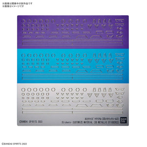 Bandai 07 Customize Material (3D Metallic Stickers 2) 30MM 1/144 - A-Z Toy Hobby