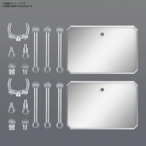 Bandai Action Base 6 Clear Mirror Sticker Set (2pcs) - A-Z Toy Hobby