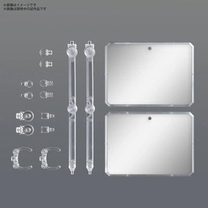 Bandai Action Base 7 Clear Mirror Sticker Set (2pcs) - A-Z Toy Hobby