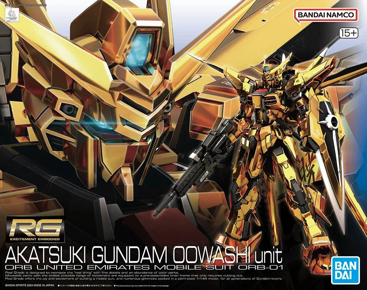 ロボット RG AKATSUKI GUNDAM OOWASHI unit Bandai 41 Akatsuki Gundam Oowashi Unit RG 1/144 Model Kit – A-Z