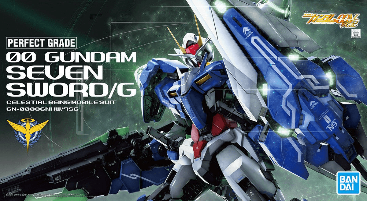  Bandai Hobby MG 1/100 00 QAN[T] Full Saber Mobile Suit Gundam  00V: Battlefield Record : Toys & Games