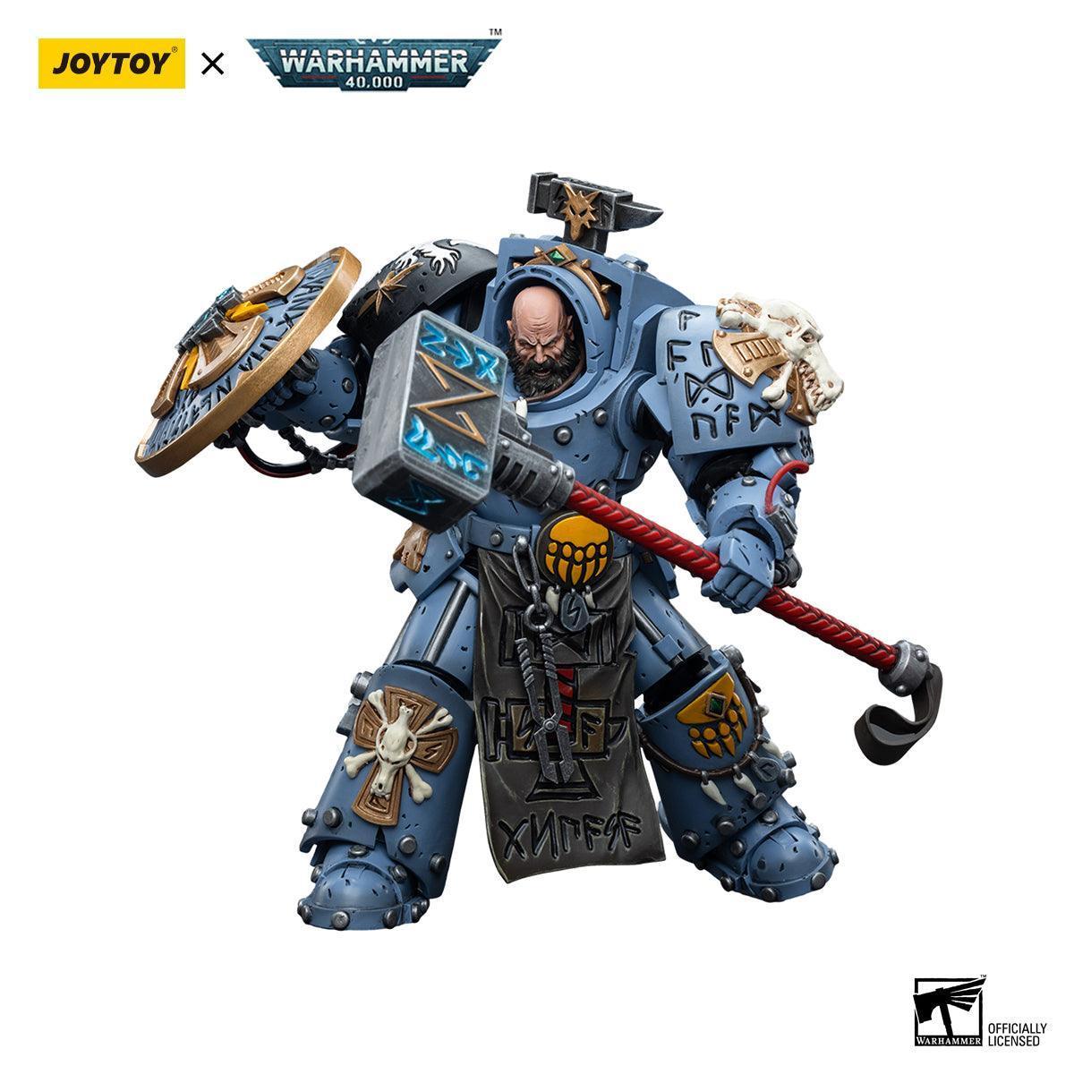 Joy Toy Warhammer 40K Space Wolves Arjac Rockfist 1/18 Action Figure - A-Z Toy Hobby