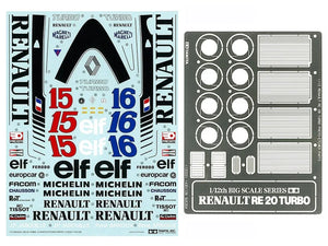 Tamiya 12033 Renault RE-20 Turbo With Photo-Etched Parts 1/12 Model Kit - A-Z Toy Hobby